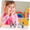 HOOTNEE 8 Pièces Jouets De Table De Sable Micro Jouets Puzzle Jouet Mignon Océan Animaux De LAntarctique Ensemble Jouets Min