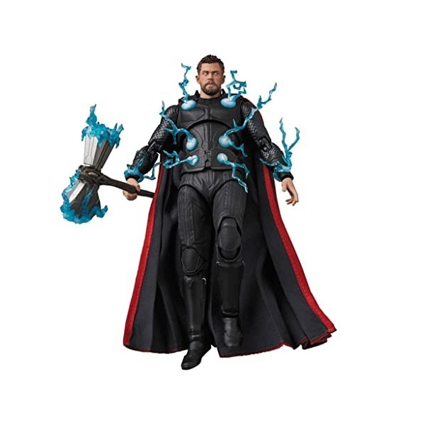 JXFY Thor Figurine daction de Thor Love And Thunder 15,7 cm, personnage de saga infini, accessoires de figurine 5 multicolor