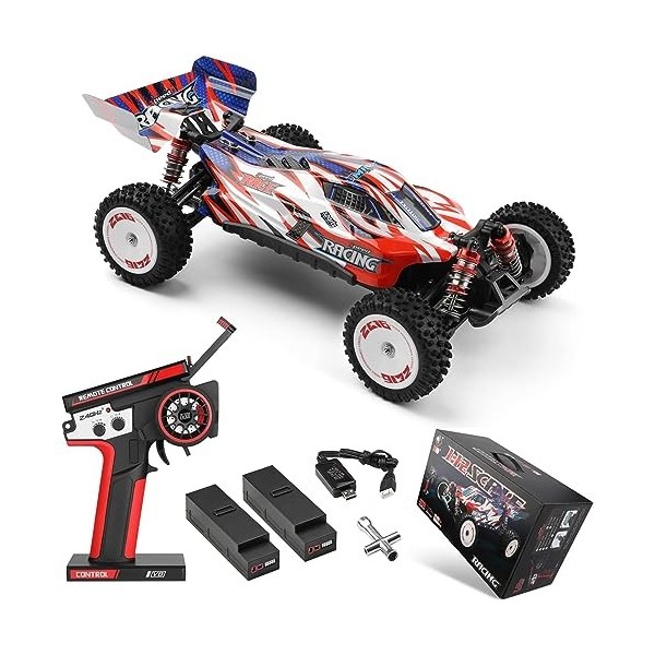 RKSTD Voiture Rc sans Balais, Rapport 1:12, Vitesse 60KMH 4WD Camion Tout-Terrain Rc Haute Vitesse Adulte, Camion Monstre Rc 