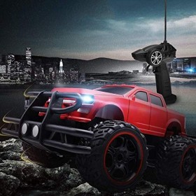 Voitures télécommandées Semi-camion rouge RTR 1/12 4WD Rock Crawlers 4x4 Conduisant des moteurs doubles Drive Big Foot Model 