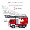 ERNP One-Key Ascenseur Télécommande Camion de Pompiers 660 ° Rotatif RC Camion Un Bouton Pulvérisation deau RC Voiture 18 Po