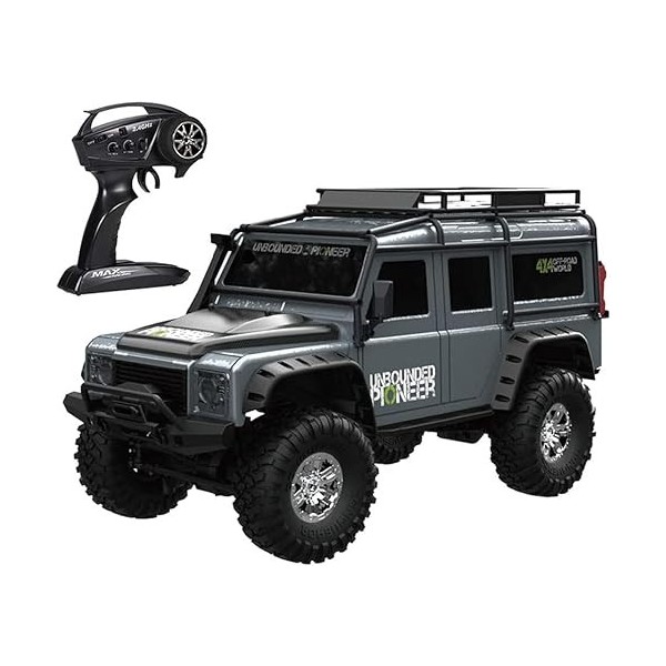 SUBECO Véhicule descalade Tout-Terrain de Simulation 2,4 G, Camion Rechargeable Tout-Terrain Anti-Collision 4 Roues motrices