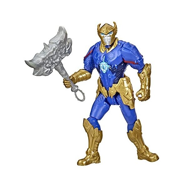 Marvel Avengers Mech Strike Monster Hunters Thor Toy Figurine daction de 15 cm, Jouets pour Enfants à partir de 4 Ans