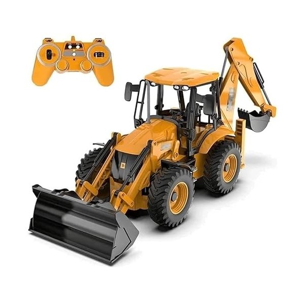 Generic Camion Télécommandé Électrique 2.4G Hz, Chargeuse-Pelleteuse Télécommandée À LÉchelle 1/20, Chariot Élévateur Bidire