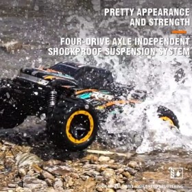 PRENDRE Voiture RC 1:16 Échelle Haute Vitesse Télécommande Voiture 2.4GHz RC Voiture De Course 4WD Haute Vitesse 45km/h RC Jo