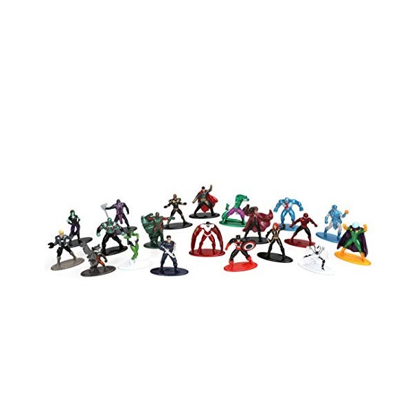 Jada - Marvel - Set 20 Pièces - Coffret 20 Figurines 4cm - Métal - 253225016