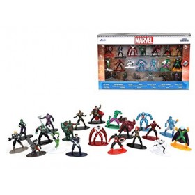 Jada - Marvel - Set 20 Pièces - Coffret 20 Figurines 4cm - Métal - 253225016