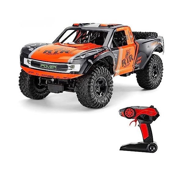 RKSTD Camion Monstre RC pour Garçons, Véhicule Tout-Terrain RC Amphibie Étanche pour Tout Terrain, Voiture De Camion Monstre 