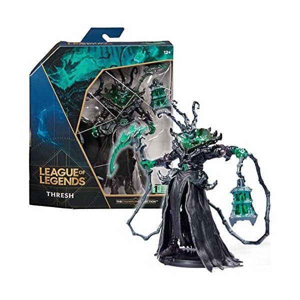 LEAGUE OF LEGENDS - FIGURINE PREMIUM 18 CM THRESH - Figurine Articulée Thresh 18 cm A Collectionner - Avec Détails Qualité Et