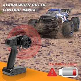 SUBECO Camion télécommandé Tout-Terrain 1:16 4X4 à Grande Vitesse, 40 km/h, Voiture électrique étanche à Grande Vitesse de qu