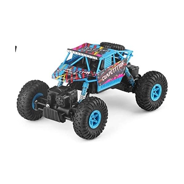 GUYANA Escalade Voiture Télécommande Jouet Voiture 2.4GHz Gros Pneus Camions Cadeau Télécommande Voiture 1:18 Électrique Tout