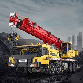 Klobvtt Jouets de camion de construction STEM, ensemble de construction de camion-grue télécommandé, éducation amusante, joue