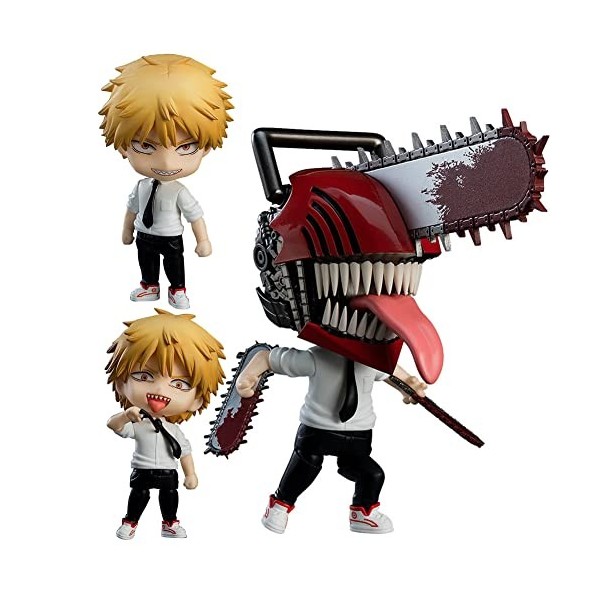 Chainsaw Man Figurine Pop Chainsaw Man Q Version Action Figurine Statue Model Set 6 pièces 10-11 cm