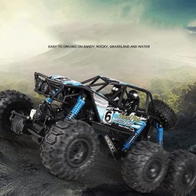 Voiture télécommandée Tout-Terrain, véhicule télécommandé Tout-Terrain 6 Roues motrices amphibie Bigfoot Escalade RC Buggy Bi