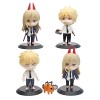 Chainsaw Man Figurine Pop Chainsaw Man Q Version Action Figurine Statue Model Set 6 pièces 10-11 cm