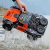 ULLGO Voiture télécommandée à Grande Vitesse à léchelle 1/8 Grandes Voitures RC étanches Garçons Jouet Camion Monstre amphib