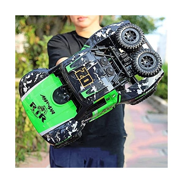 AUNEVN 1: 8 Ratio Grand 50Cm Monster Big Foot Télécommande Voiture Véhicule Tout-Terrain 4Wd Sans Fil Électrique Rc Camion 2.