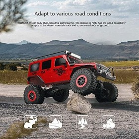 ERNP Voiture RC modèle Wrangler à léchelle 1:10, véhicule télécommandé électrique 2,4 G, Camion RC descalade sur chenilles 