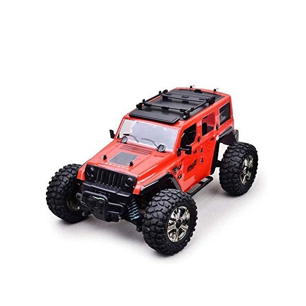 Grande Vitesse​​ Voiture télécommandée RC 4WD Rock Racer Tout-Terrain 4x4 électrique， 2.4Ghz 1:14 Scale RTR Hobby Grade Cross