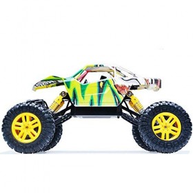 Voitures télécommandées 4WD Graffiti Rock Crawler avec lumières Deux moteurs Camion monstre rechargeable Camion tout-terrain 