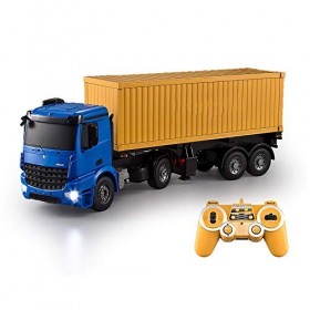 SUBECO Remorqueur Camion 2.4GHZ Télécommande sans Fil Transport Conteneur Camion 1:20 Grand Camion Modèle Transport Véhicule 
