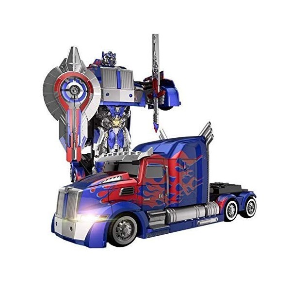 XiYou Camion de Voitures télécommandées D Optimuus Prime Toy Robot transformateur 360 Speed ​​Drifting Semi-Truck Robot Toy 1