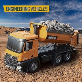 XYBHHXY Camion À Benne Basculante De Construction Télécommandé À Léchelle 1:14, Jouet De Camion À Benne Basculante RC, Véhic