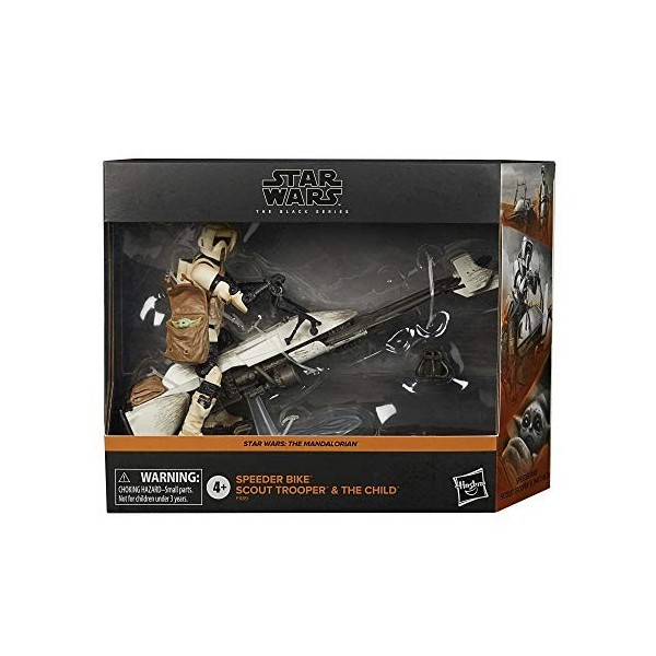 Star Wars The Black Series Speeder Bike Scout Trooper and The Child Toys 6 Pouces The Mandalorian Collectible Figure and Vehi