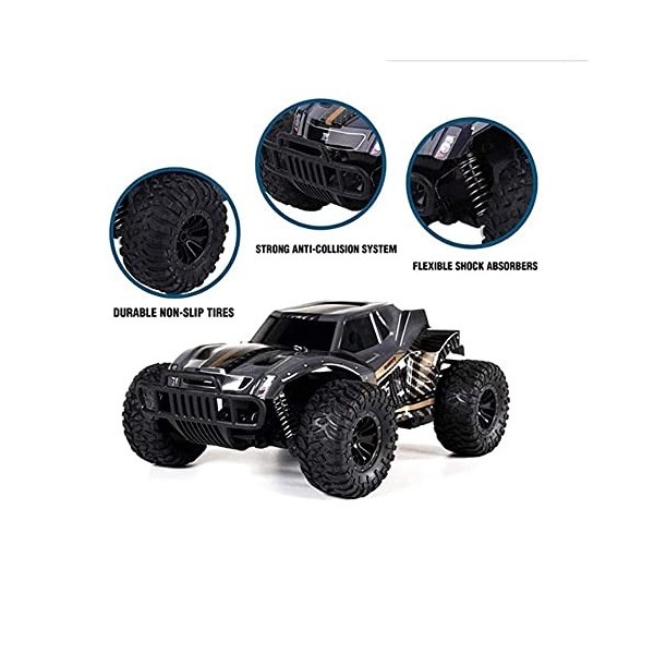 SUBECO Jouets pour Enfants Voitures Rc 1 : 16 Voitures à léchelle Garçons Alliage Course Rc Drift 4WD Tout Terrain Hobby Cam