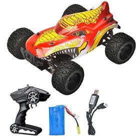 HEBXMF Voitures RC 2.4G alliage tout-terrain véhicule Rc 6 roues in