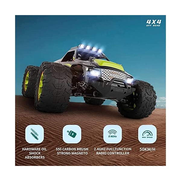 PRENDRE Voiture RC à léchelle 1:14, Voiture télécommandée pour Adultes, camions RC Haute Vitesse 50 km/h RTR RC Crawler 2.4G