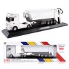 Remote Control Truck 2.4Ghz RC Dump Truck Construction Vehicle Toy with LED Lights and Simulation Sound for Kids White 