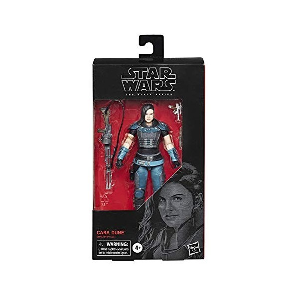 Star Wars The Black Cara Dune Toy 6" Scale Collectible Action Figure, Kids Ages 4 & Up