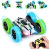 Thedttoy RC Voiture Telecommandé Tout-Terrain pour garçons Filles, 4WD 360°Rotation Stunt Car Offroad RC Véhicule avec LED, 2