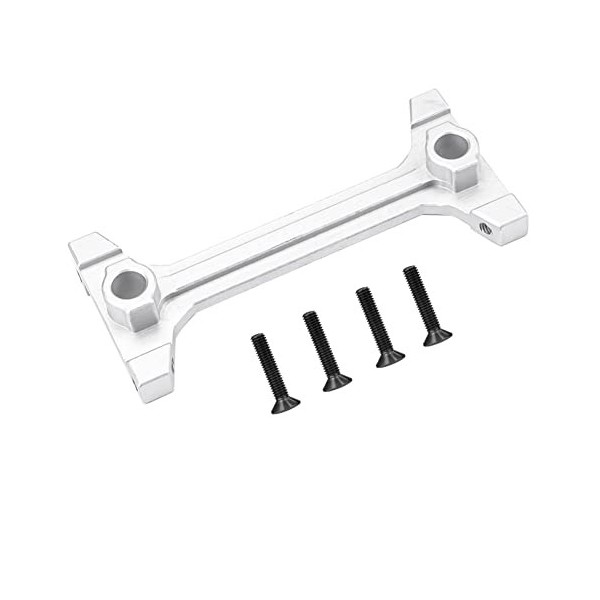 Povhhee Support de carrosserie pour 1/6 axial SCX6 RC Crawler Auto Upgrade Metal Argent