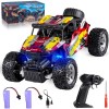 NATTHSWE Voiture télécommandée, 1:16 Offroad RC Voiture 2.4GHz Tout-Terrain Crawlers RC Voiture Télécommandée pour Enfants 6 