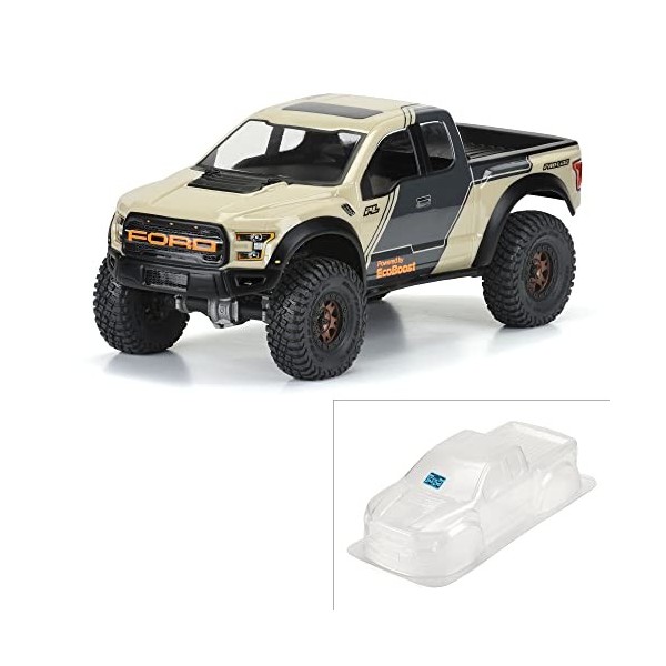 Pro-Line Racing 2017 Ford F-150 Raptor CLR Body 12.3 WB Crawlers PRO351600 Body & Wings