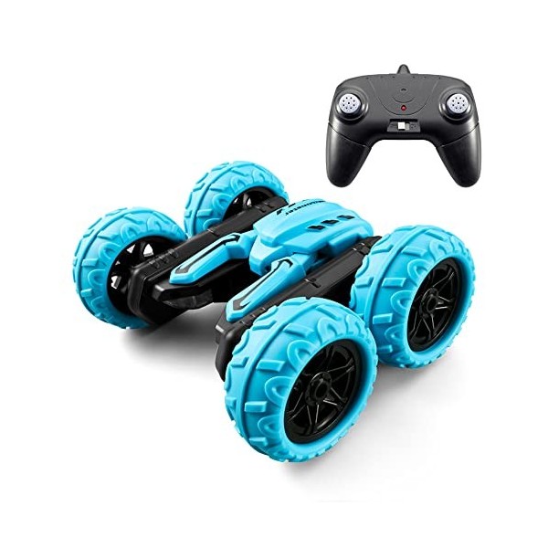 SCOOVY 4WD Auto Demo RC Stunt Cars, 360° Rotating & Flipping Remote Control Car Toy, Double Face RC Vehicles Crawlers with LE