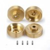 Lot de 4 adaptateurs de moyeux hexagonaux en cuivre pour 1:24 RC Crawler Axial SCX24 AXI90081 AXI0001 AXI0002 Voiture Panda T