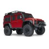 Traxxas Landrover Defender Rouge Brushed Auto RC électrique Crawler 4 Roues motrices 4WD prêt à fonctionner RTR 2,4