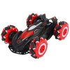 Watch Handle Dual Mode Special Effects Remote Control Car 1/14 Ratio 1500MAHA Dual Battery RC Vehicle 2.4G 4x4 with Spray Lig