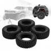 FECAMOS 1/12 RC Crawlers Roues RC durables Facile à installer pour MN86 1/12 RC Crawlers Upgrade Parts