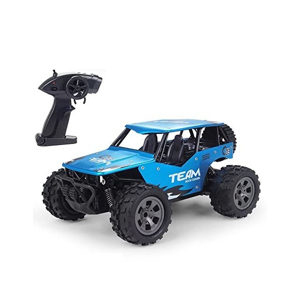 1/10 Scale Electric Off-Road Climbing Remote Control Car Rubber Anti-Skid Tires All Terrain RC Vehicle Dual Battery/2.4G Wire