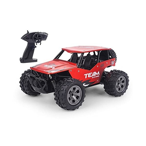 1/10 Scale Electric Off-Road Climbing Remote Control Car Rubber Anti-Skid Tires All Terrain RC Vehicle Dual Battery/2.4G Wire