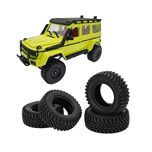 4pcs RC Wheels, durables et faciles à Installer 1/12 RC Crawlers Wheels pour 1/12 RC Crawlers Upgrade Parts