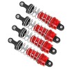 SUNGOOYUE Amortisseur en Métal RC, 4 Amortisseurs en Métal RC pour MN86 MN86S MN86K MN86KS 1/12 RC Crawlers Rouge 