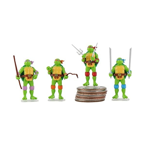 Worlds Smallest Teenage Mutant Ninja Turtles Lot de 4