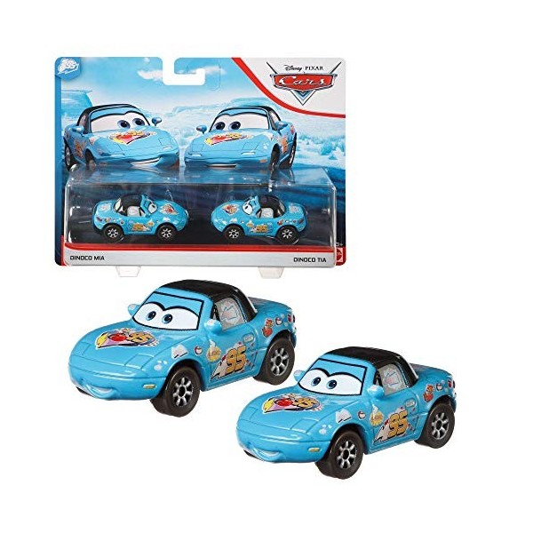 Mattel Sélection Double Pack | Disney Cars | Modèles Véhicules | Die Cast 1:55, Cars Doppelpacks:Dinoco Mia & Tia