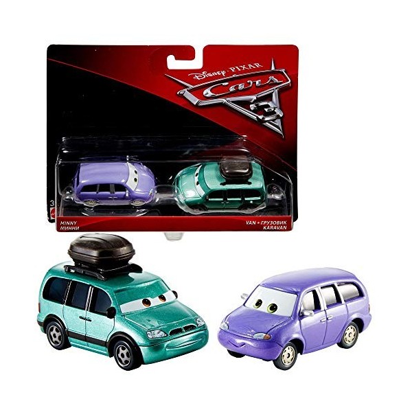 Mattel Sélection Double Pack | Disney Cars | Modèles Véhicules | Die Cast 1:55, Cars Doppelpacks:Dinoco Mia & Tia