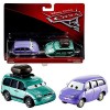 Mattel Sélection Double Pack | Disney Cars | Modèles Véhicules | Die Cast 1:55, Cars Doppelpacks:Dinoco Mia & Tia